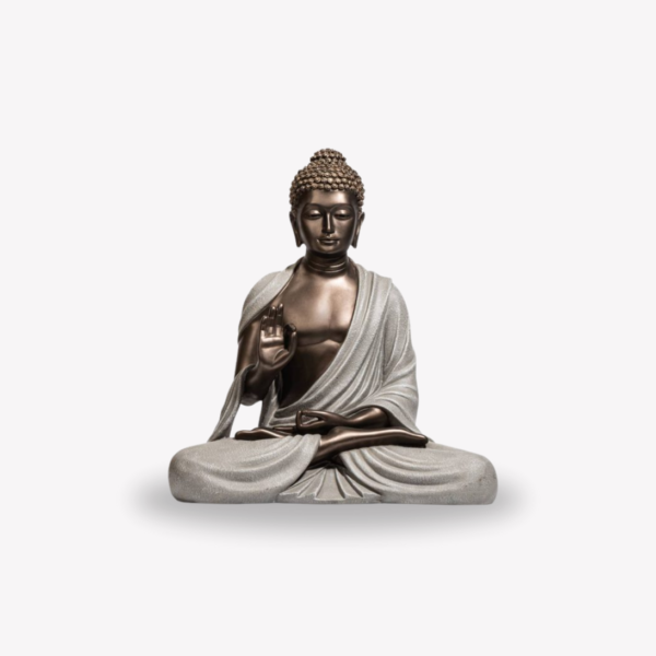 Serene Buddha - Bronze & Grey