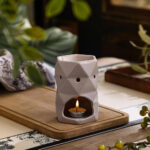 Flame & Petal Oil Burner - Beige