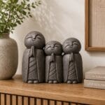 Serene Zen Family Monk - Rustic Bronze