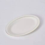 QUEENS BONE CHINA OVAL PLATER - GOLD LINE