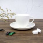 CLASSIQUE BONE CHINA 12 PCS CUP AND SAUER SET - 90 ML