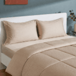 SOMNIA QUEEN COMFORTER - 3 PCS SET-BEIGE