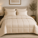 SOMNIA KING COMFORTER-7 PCS SET-BEIGE