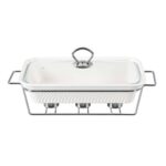 CLASSIQUE CASSEROLE WITH CANDLE STAND - 12 "