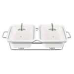 CLASSIQUE TWIN CASSEROLE WITH CANDLE STAND - 12 "