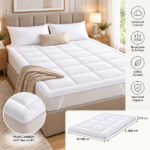 Prima Microfiber King Mattress Topper-180x200cm-WHITE
