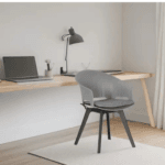 HORIZON FIBRE CAFÉ CHAIR WITH REVOLVING MECHANISM - GREY