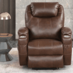 TEXAS AMERICAN LEATHERETTE POWER LIFT RECLINER CHAIR
