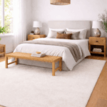 Horizon Solid Shaggy Rug-White