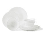 La Opala Dinner Set 12pc Plain white