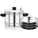 Pigeon SS Idli Maker with 4 Plates (SAP-15599)