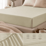 Essential Single Fitted Sheet 90 x 200 + 25 cm - Green