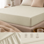 Essential Single Fitted Sheet 90 x 200 + 25 cm - Light Green