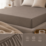 Essential Queen Fitted Sheet 160 x 200 + 30 cm - Taupe