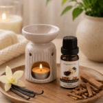 Elixer Oil Burner set : Vanilla & Sandalwood