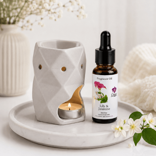 Untitled design - 2026-05-29T170324.929 Flame Oil Burner set : Lily & Jasmine - Image 1