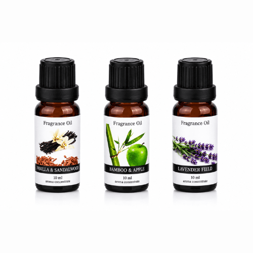 Untitled design – 2026-06-05T122205.376 Fragrance Oil 3 Pcs Set : Vanilla Sandalwood - Bamboo Apple- Lavender Field - Image 1