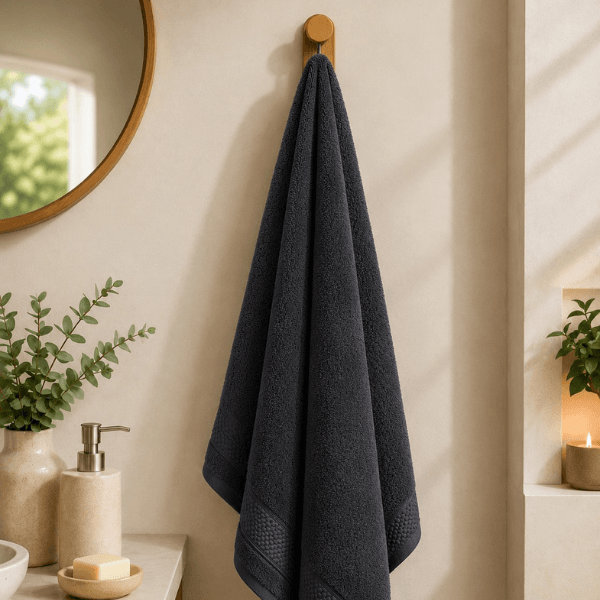 Untitled design – 2026-06-25T113626.382 Essential Bath Towel - 70x130 cm - Grey - Image 1