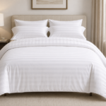 Essence 3 pcs micro king Comforter set-220x240 cm - White