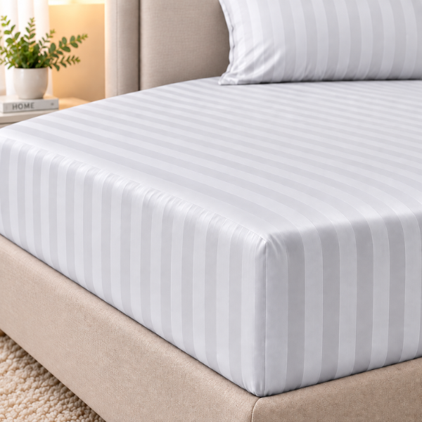 Untitled design - 2026-09-23T163729.247 Cotton Ease Twin Fitted Sheet 120x200+33cm - Grey - Image 1