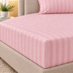 Cotton Ease Twin Fitted Sheet 120x200+33cm - Blush