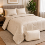 Cotton Ease Double Comforter Set 200x220 cm - Beige