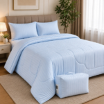 Cotton Ease Single Comforter Set 140x200 cm - Blue Haze