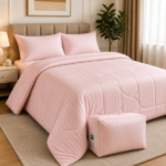 Cotton Ease King Comforter Set 220x240 cm - Blush
